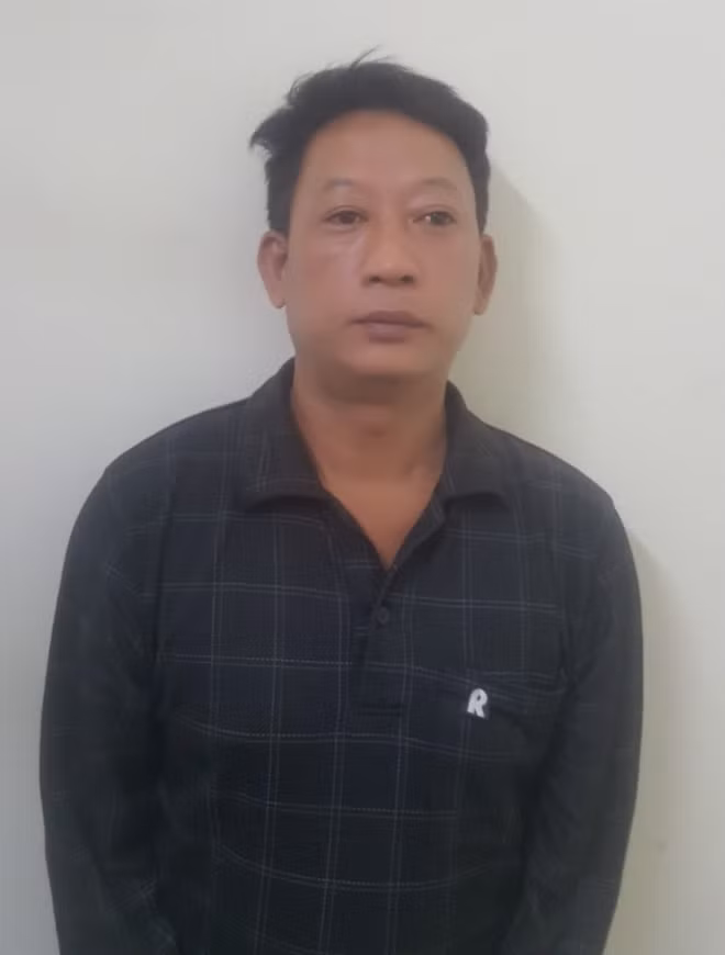 Đối tượng Lân tại cơ quan công an