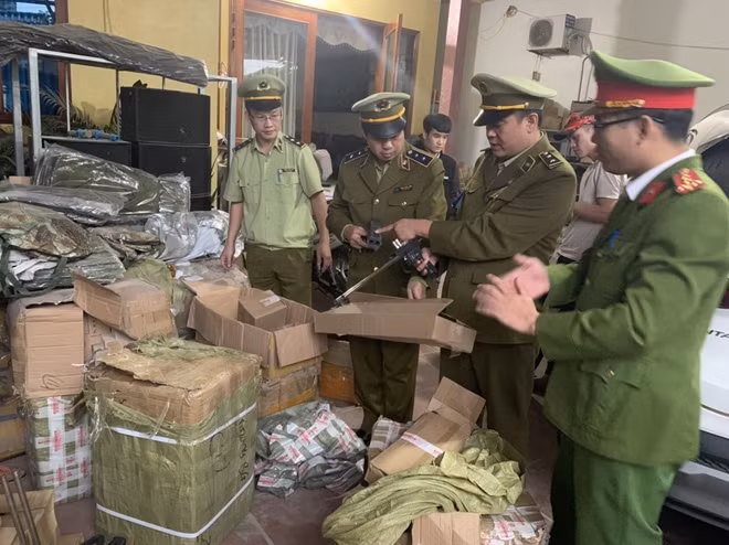 Linh kiện súng hơi bị cơ quan chức năng phát hiện