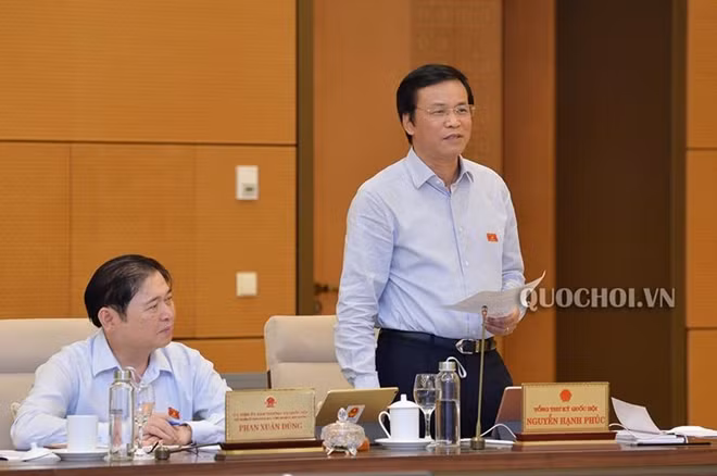 Tổng Thư ký Quốc hội Nguyễn Hạnh Phúc nêu ý kiến