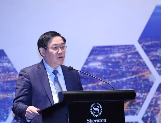 Phó Thủ tướng Vương Đình Huệ phát biểu tại buổi lễ