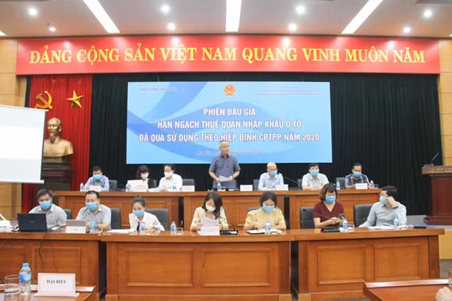 Đây là năm đầu tiên thực hiện đấu giá hạn ngạch thuế quan trong Hiệp định CPTPP, mặt hàng ô tô đã qua sử dụng cũng lần đầu tiên được áp dụng phương thức quản lý nhập khẩu bằng hạn ngạch thuế quan.