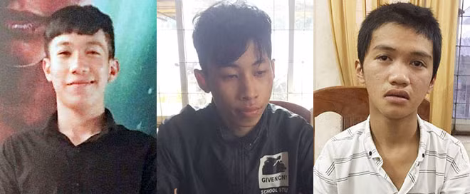 Các đối tượng Tùng, Trung và Nhật.