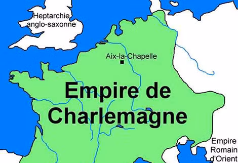 Đế quốc của Charlemagne.