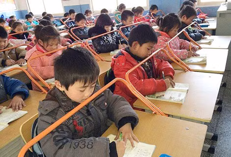 Một lớp học ở Trung Quốc. Ảnh: L.G.