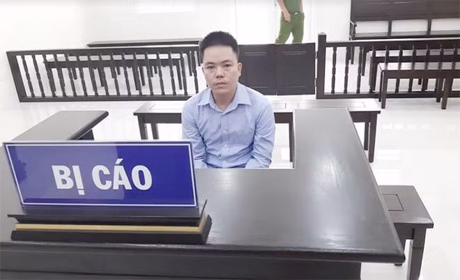 Bị cáo Thắng tại phiên xử.