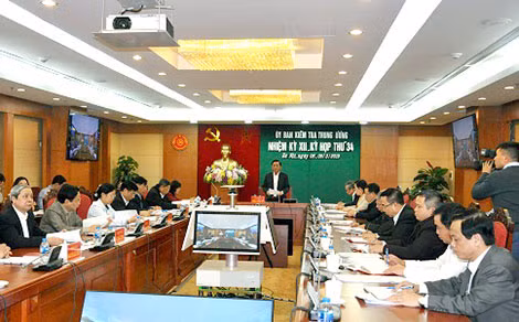 Một phiên họp của Ủy ban Kiểm tra Trung ương.