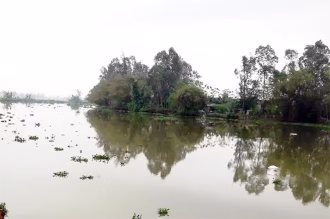 Khúc sông phát hiện người đàn ông tử vong.