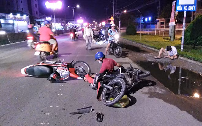 Hiện trường vụ tai nạn. Hiện trường vụ tai nạn.