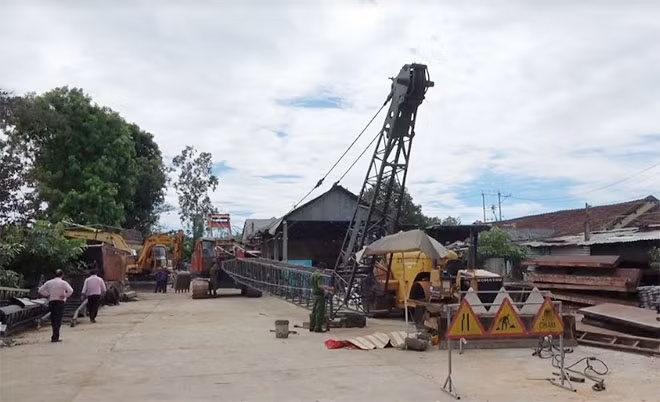 Hiện trường vụ tai nạn.