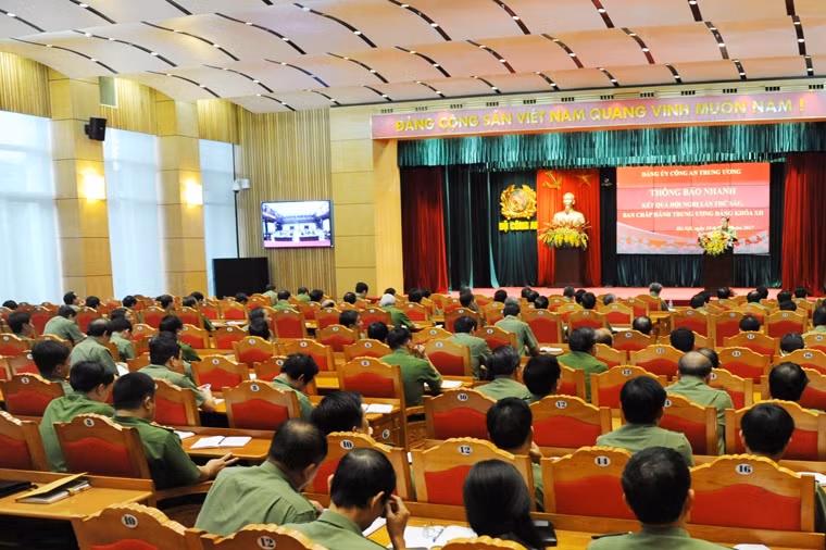 Bộ Công an Thông báo nhanh kết quả Hội nghị Trung ương 6