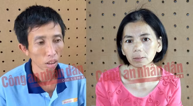 Bùi Văn Công và Bùi Thị Kim Thu.