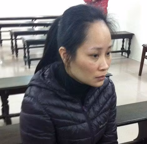 Nguyễn Thị Yến tại tòa.