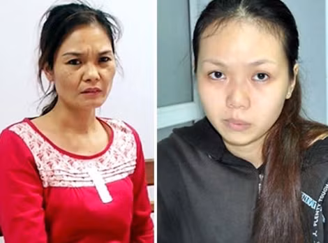 Bà trùm Phạm Thị Nga và Phạm Thị Bích Phượng.