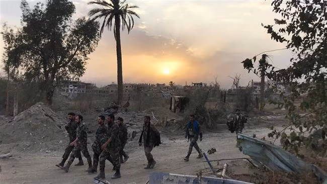 Quân đội Syria đã giải phóng Bukamal thành trì cuối cùng của IS. Ảnh: Quân đội Syria Quân đội Syria đã giải phóng Bukamal thành trì cuối cùng của IS. Ảnh: Quân đội Syria