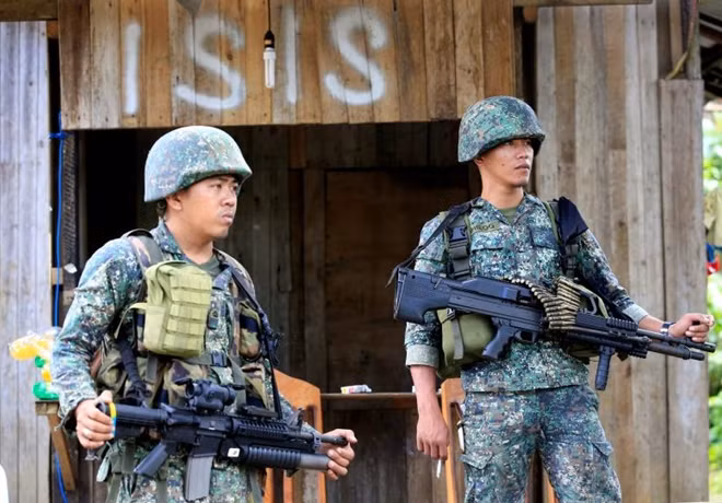 Binh sĩ Philippines. Ảnh: Reuters