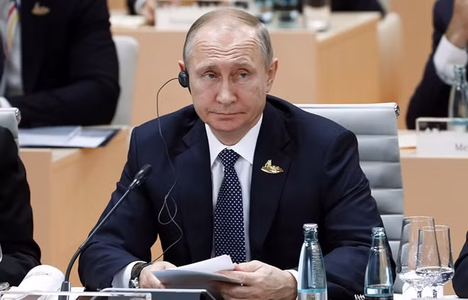 Tổng thống Nga Vladimir Putin tại Hội nghị G20 ở Hamburg, Đức năm 2017. Ảnh: TASS