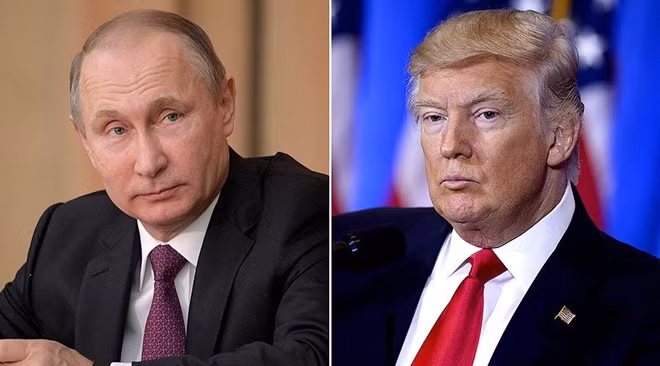 Tổng thống Nga Vladimir Putin và Tổng thống Mỹ Donald Trump