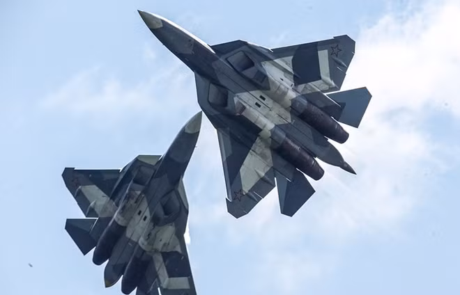 Máy bay chiến đấu Su-57 của Không quân Nga. Ảnh: Bộ Quốc phòng Nga