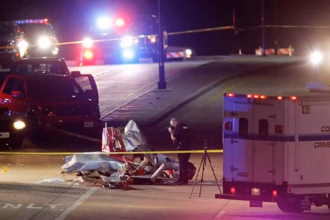 Hiện trường vụ tai nạn (Ảnh: Dallas News