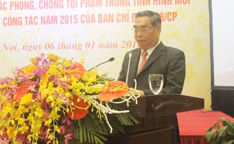 Uỷ viên Bộ Chính trị, Thường trực Ban Bí thư Lê Hồng Anh phát biểu chỉ đạo hội nghị.