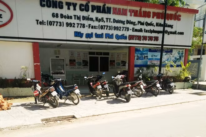 Công ty Taxi Nam Thắng - nơi xảy ra vụ việc.