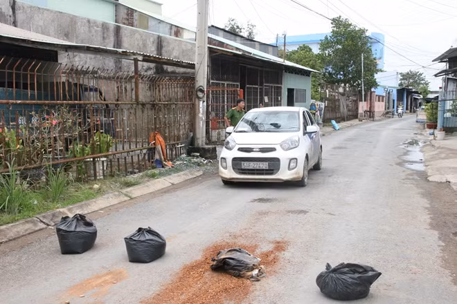 Hiện trường vụ việc.