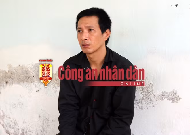 Nguyễn Duy Minh bị bắt giữ. (Ảnh: Đội tuyên truyền CA tỉnh Kiên Giang).