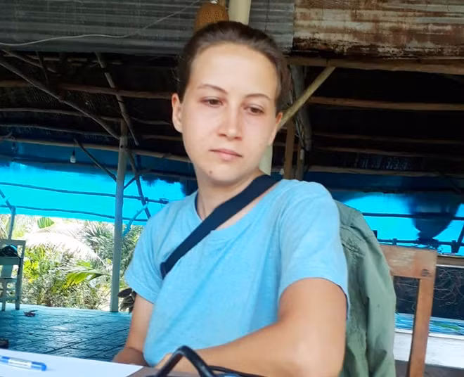 Anastasiia tại buổi làm việc với nhà nghỉ Thuý House.