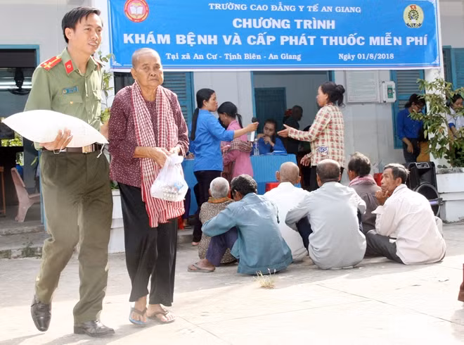 Công tác an sinh xã hội được Ban Giám đốc Công an tỉnh An Giang quan tâm.