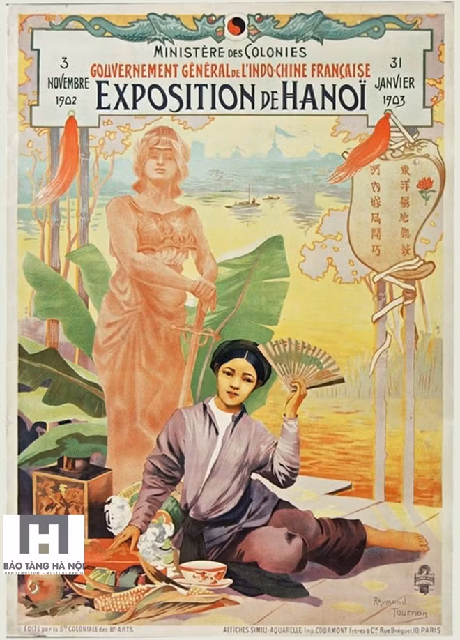 Áp phích triển lãm đấu xảo Hà Nội từ 3-11-1902 đến 3-11-1903