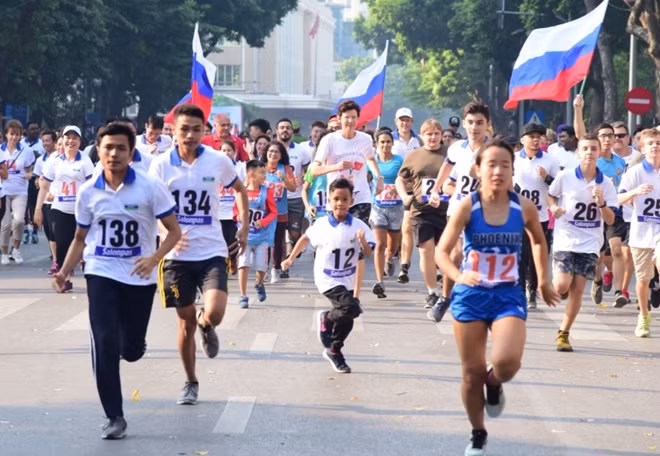 Giải chạy thu hút các vận động viên thuộc nhiều lứa tuổi khác nhau