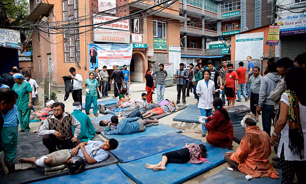 Công tác cứu hộ ở Nepal.