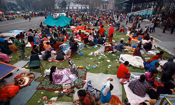Công tác cứu hộ ở Nepal.