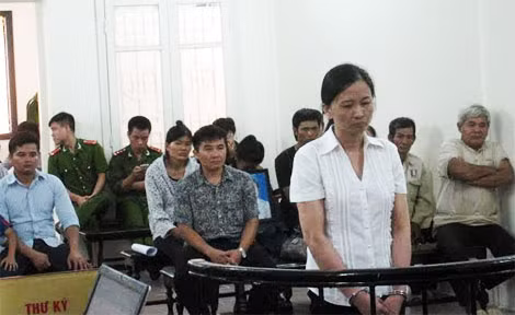 Bị cáo Thúy tại phiên xử ngày 7/8.