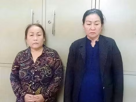 Hai chị em ruột Lộc và Thọ.
