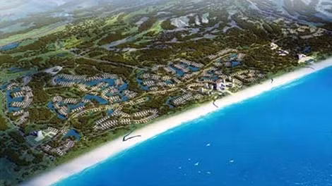 FLC Quảng Bình với quy mô 1.900 ha gồm 1.000 căn biệt thự nghỉ dưỡng, khách sạn 5 sao và các khu vui chơi giải trí cao cấp.
