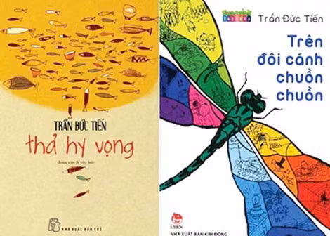 Một số tập sách của nhà văn Trần Đức Tiến.