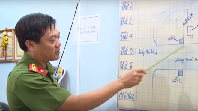 Thiếu tá Tiền Thanh Phong, Đội trưởng Đội CSĐT tội phạm về ma túy Công an TP Sóc Trăng.