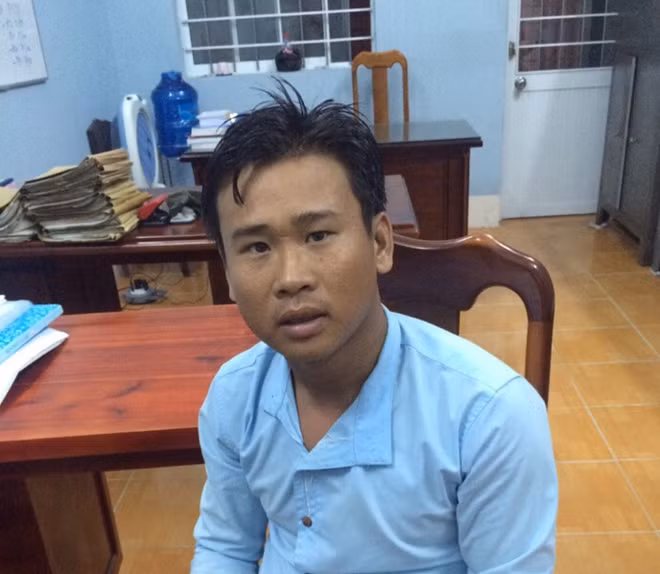 Đối tượng My tại cơ quan Công an.