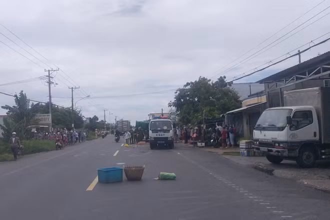 Hiện trường vụ tai nạn.