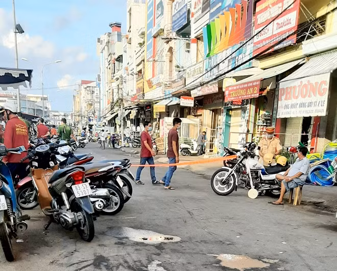 Hiện trường xảy ra án mạng.