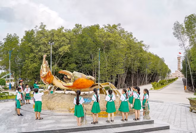 Khu du lịch Đất Mũi, huyện Ngọc Hiển, tỉnh Cà Mau.