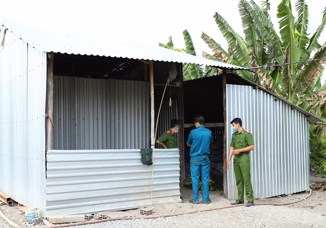 Căn nhà phát hiện thi thể ông Lý.
