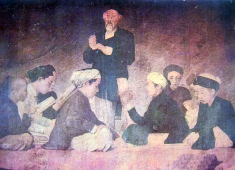 Tranh sơn dầu của Lê Huy Miến.