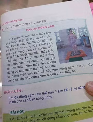 Mẩu chuyện “Bạn An dũng cảm” gây bão dư luận với những chi tiết được xem là không phù hợp với độ tuổi các em lớp 1.
