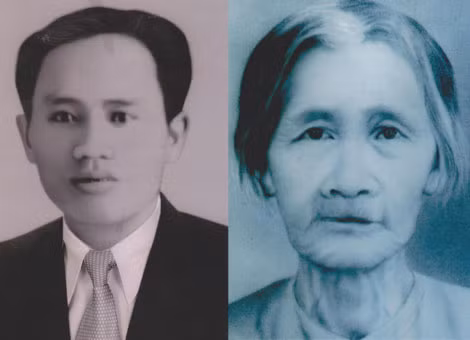 Ông Nguyễn Thái Hiến cùng vợ.