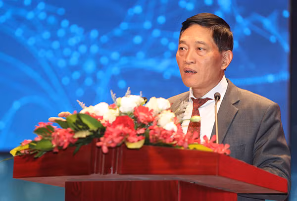 Thứ trưởng Bộ KH&CN Trần Văn Tùng phát biểu tại lễ bế mạc sự kiện Techfest 2019.
