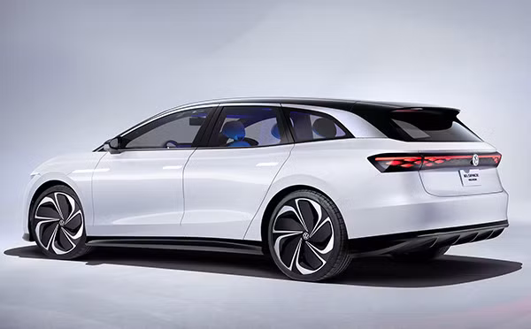 Mẫu xe điện lai giữa wagon và crossover của Volkswagen. Mẫu xe điện lai giữa wagon và crossover của Volkswagen.