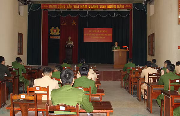 Toàn cảnh lễ khai giảng.