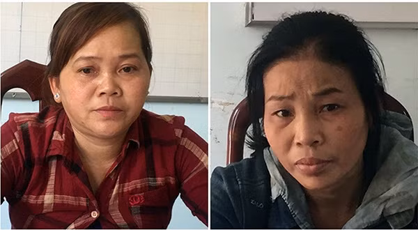 Hai chị em Ngô Thị Vân và Ngô Thị Gái cầm đầu đường dây buôn bán phụ nữ Campuchia qua Trung Quốc.